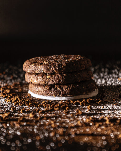 Flourless Pumpkin Spiced Dark Chocolate Cookies